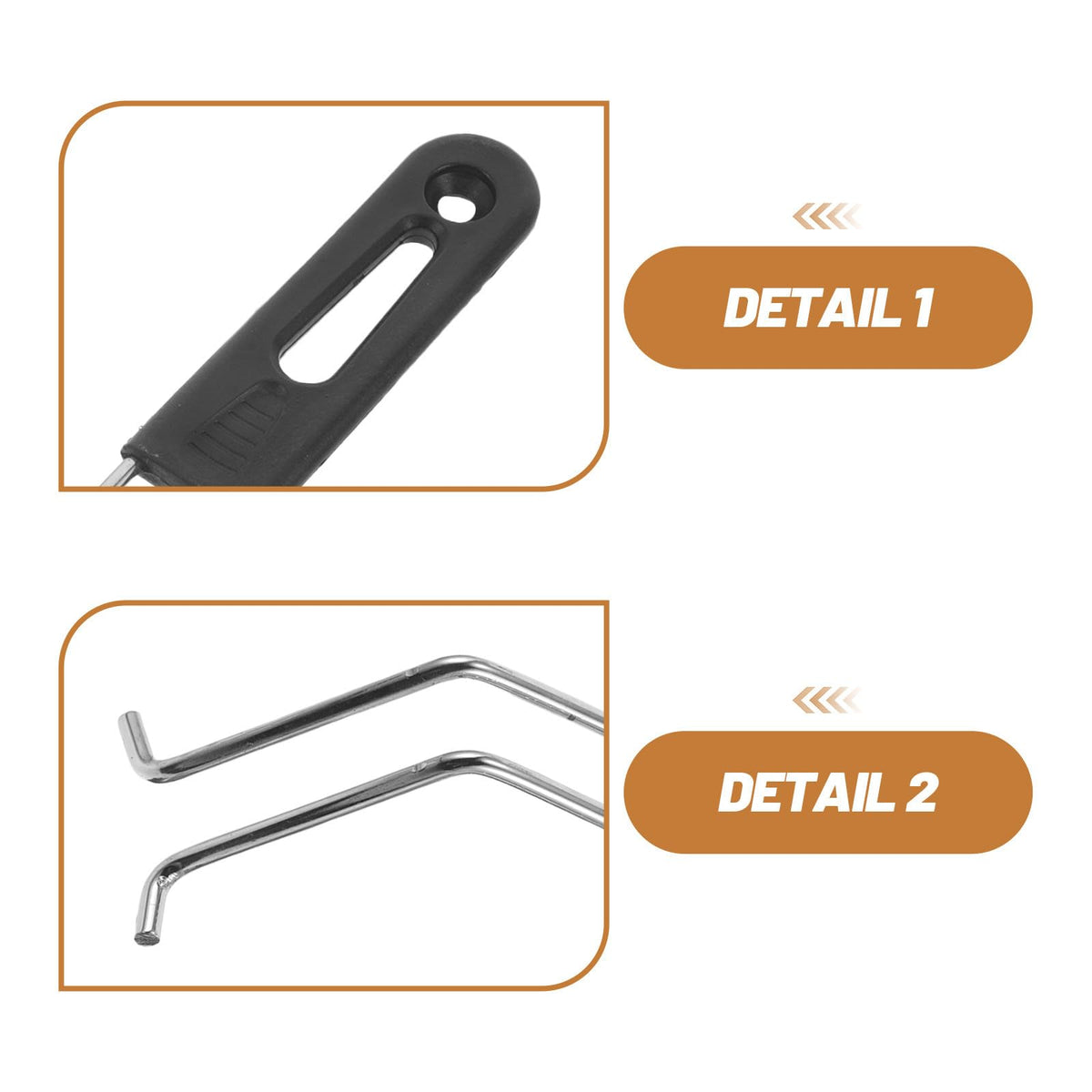 Heatproof Deep Fryer Basket Handle Replacement for Restaurant Fry Stations