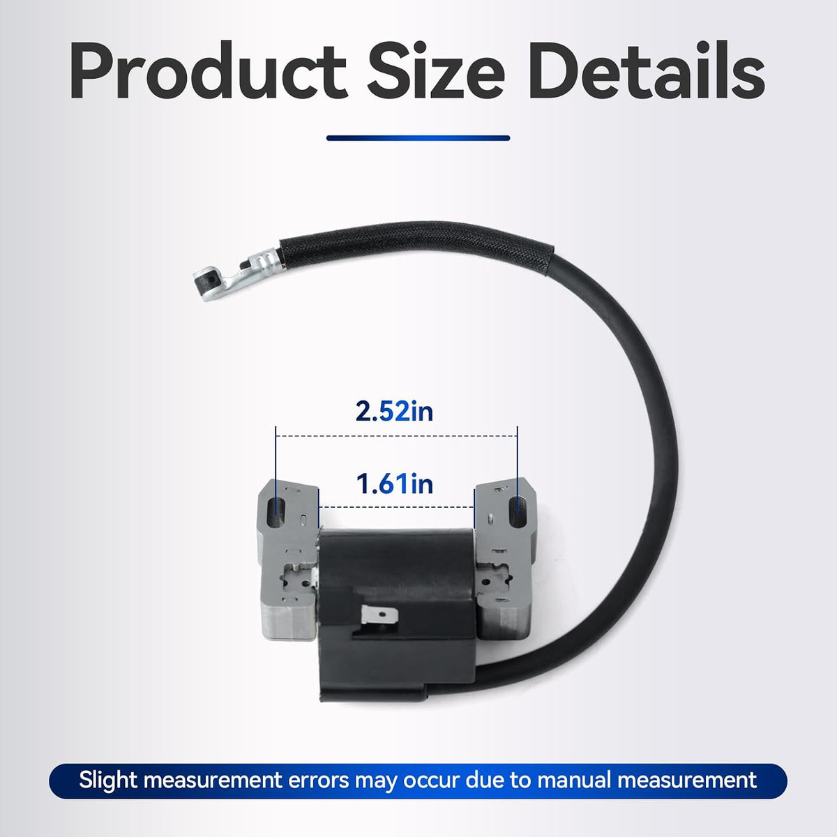 MIA12788 Ignition Coil Compatible with John Deere Z515E Z525E Z535M Z535R Z425 Z435 Z445 LA130 LA135 LA140 LA145 LA150 LA155 Lawn Tractors Mowers, Replace LG691060 MIA12346 w/Spark Plug 2Pcs
