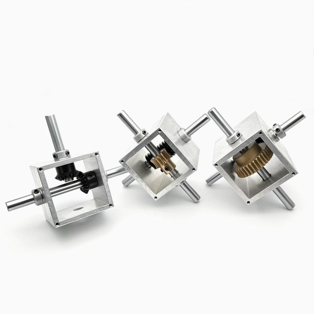 Gearbox Worm Gear Gearbox 8mm Shaft 1:15 1:20 1:25 1:30 1:35 Transmission Steering Turnine Reducer Angle Device Commutator Steering Direction(1 to 35 Ratio)