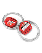 QWORK Lockout Tagout Cable Lock, 8 Pack Adjustable Steel Vinyl Coated Cable Lockout, 3/16" Diameter, 5.9' Length, Red
