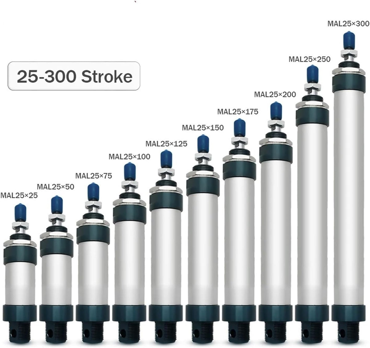 Pneumatic Cylinders Double Acting Mini Bore Compact Air Cylinder