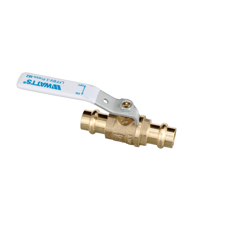 Watts Lead-Free Brass Ball Valve with Integral Press Connections 1/2"