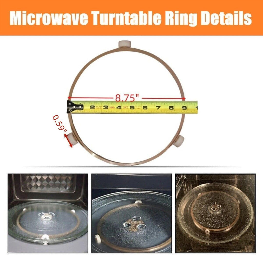 DE72-60196/De61-01603 Microwave Turntable Guide Roller Ring fits for GE Samsung DE92-90189V, DE92-90189S, MS14K6000AS, Me21h706mqs, MS11K3000AS, JVM1860SF001, JVM1851DM4BB