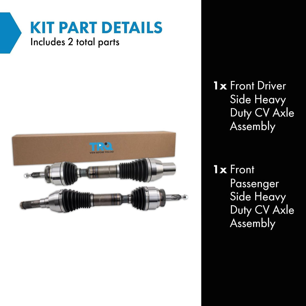 TRQ Front Driver & Passenger Side CV Axle Assembly Set