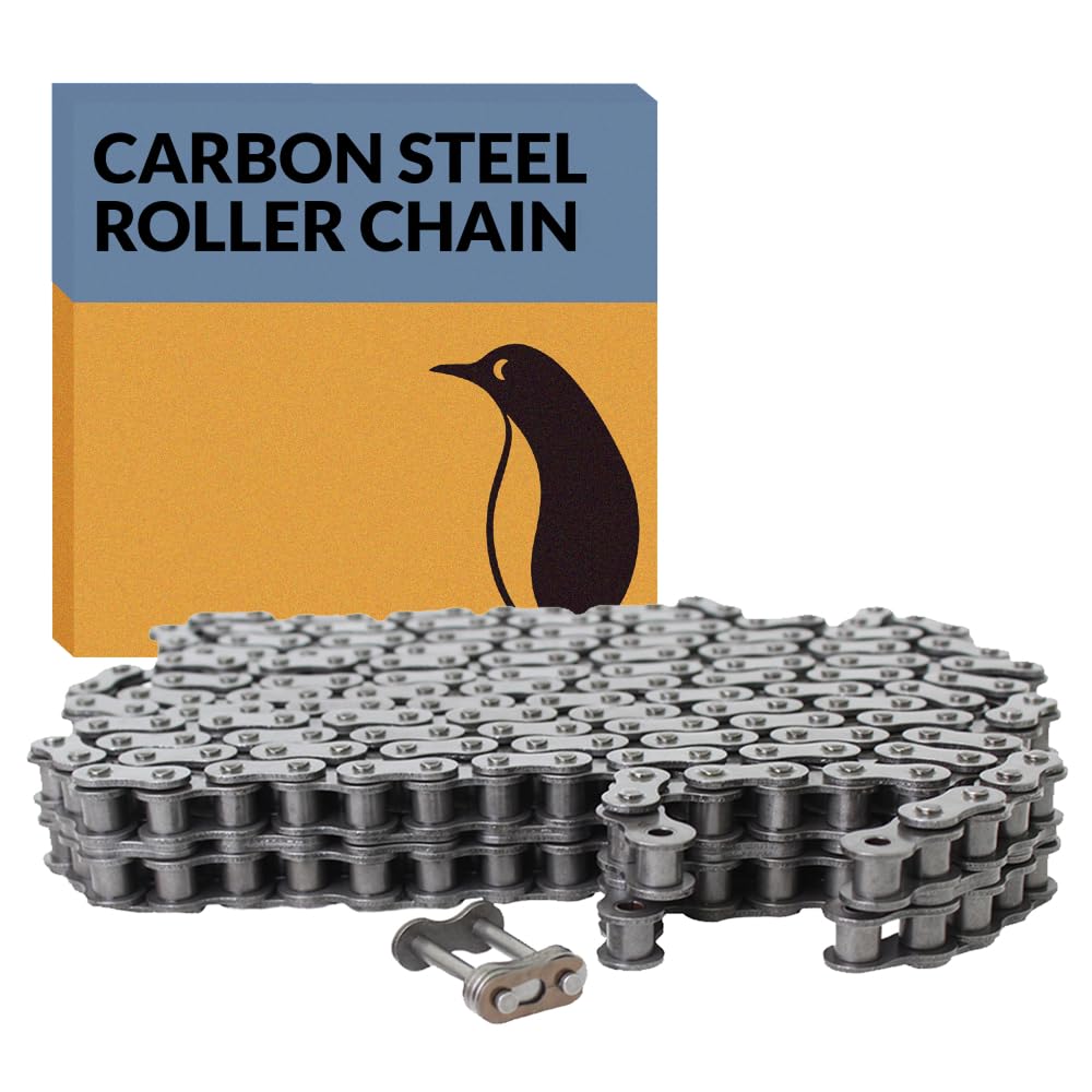PGN #35-2 Duplex Double Strand Roller Chain x 10 feet + 1 Connecting Links