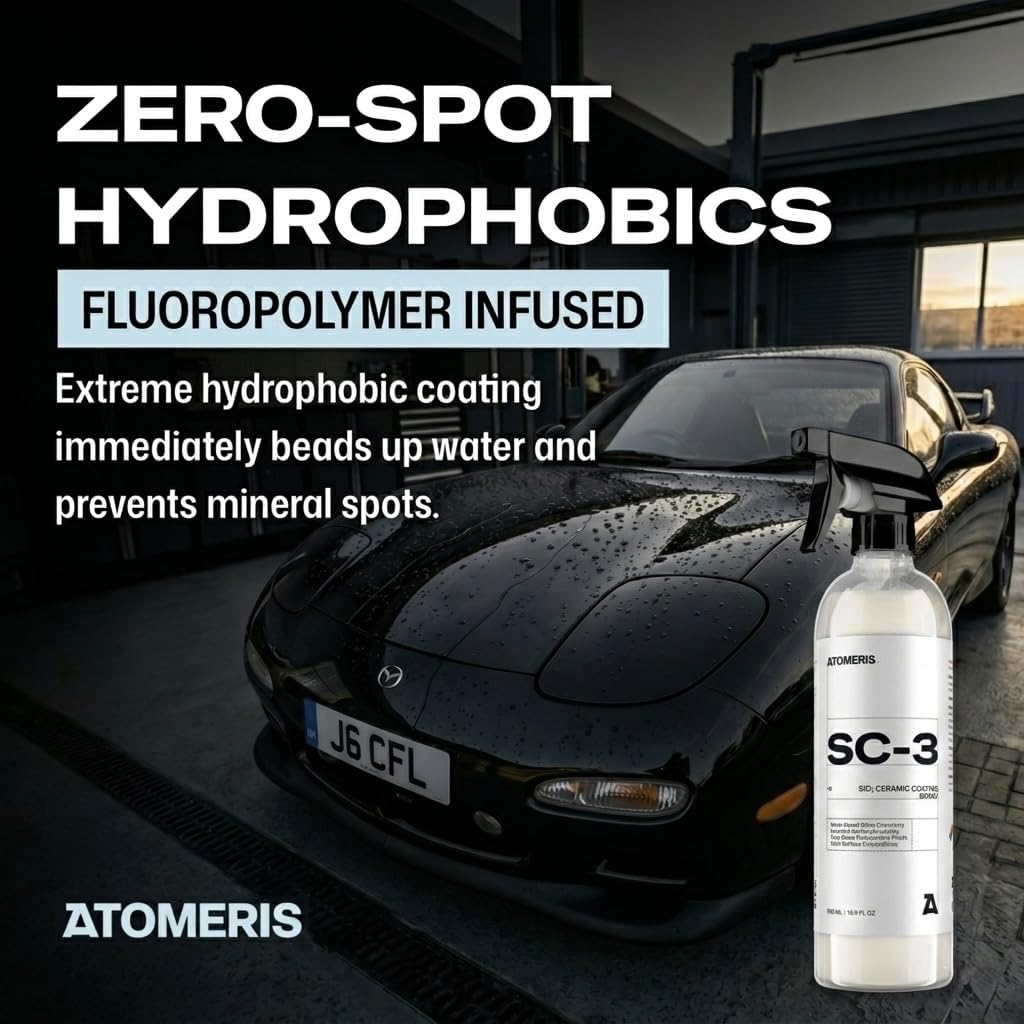 SC-3 Ceramic Spray Coating for Cars - 16.9 fl oz - High Gloss Hydrophobic Paint Sealant & Ceramic Coating Spray