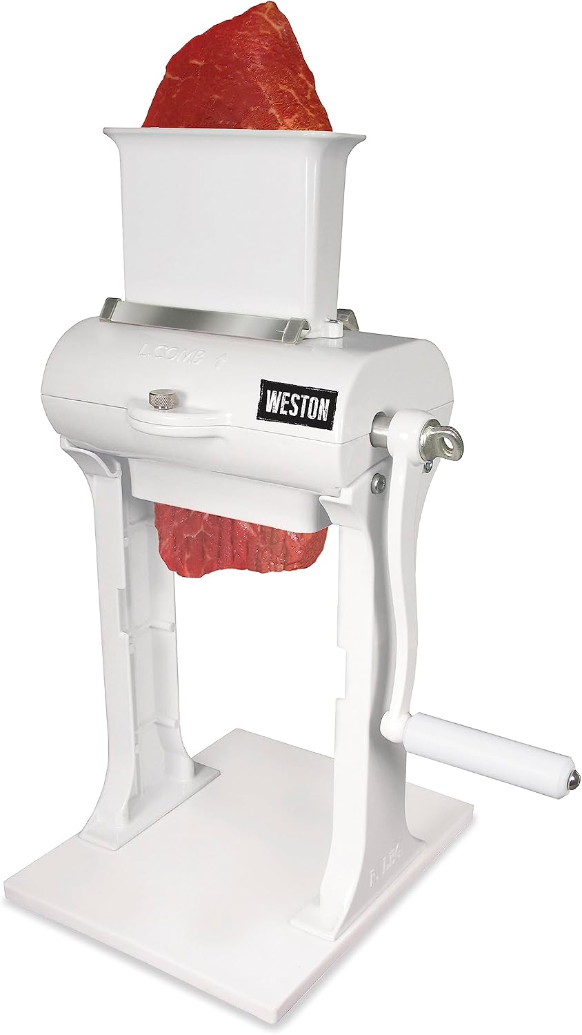 Meat Tenderizer Tool & Heavy Duty Cuber, Quick and Easy Manual Operation For Cuts Up To 4.5” Wide x .75” Thick