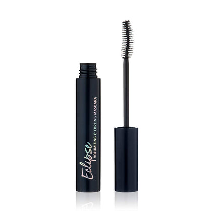 Eclipse Volumizing & Curling Mascara - Black - Volumizing & curling vegan tubular mascara that won't smudge, yet