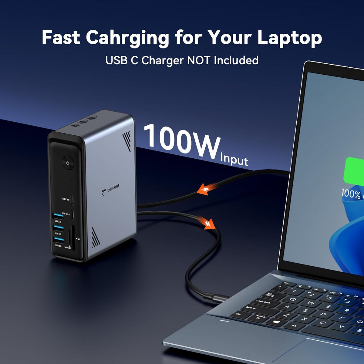 18 in 1 Laptop Docking Station 3 Monitors,Triple 4K HDMI,9 USB C/A | Docking Station with 3HDMI,Ethernet,PD 3.0,Fits