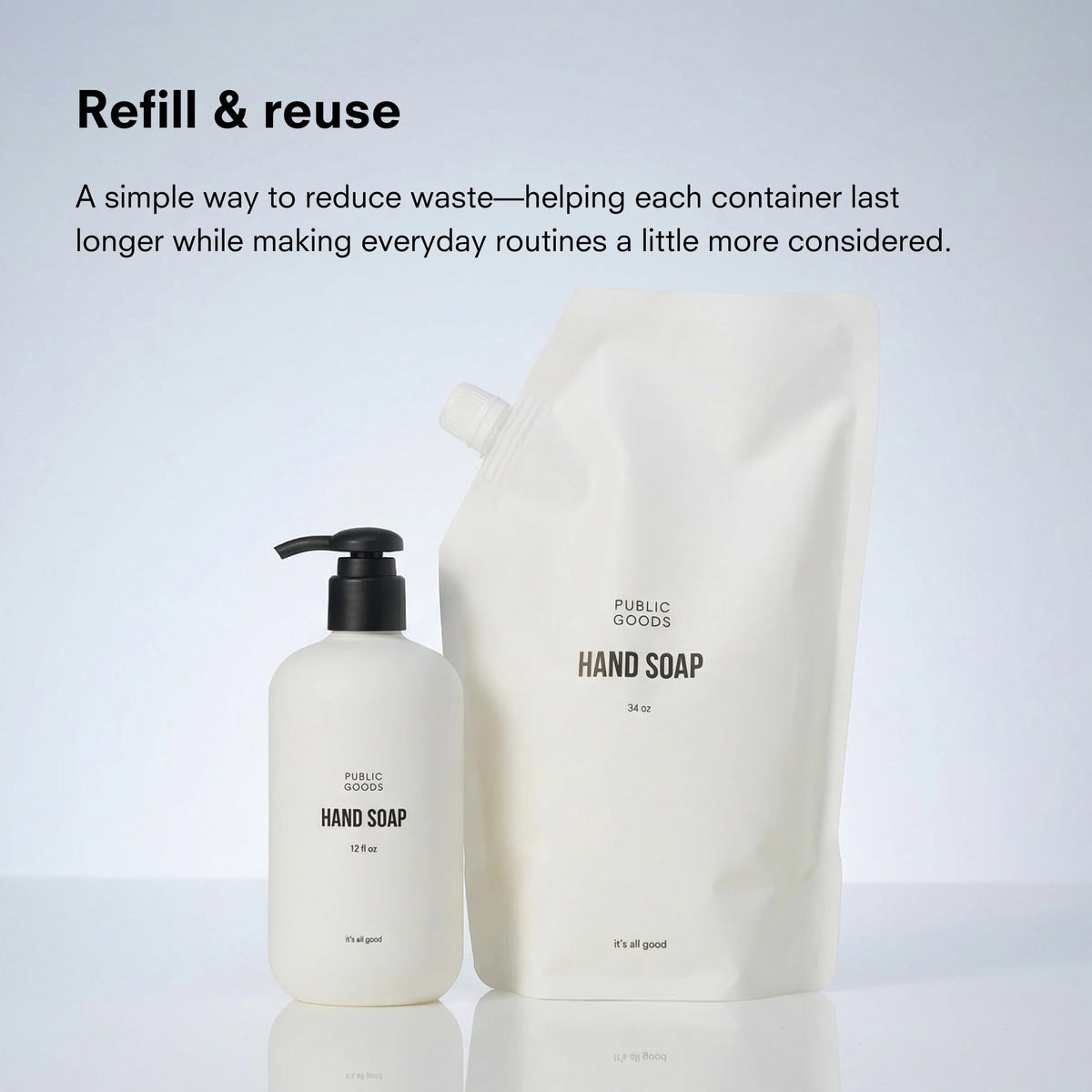 Hand Soap | Soap for Kitchen & Bathroom | 34 Fl Oz Refill