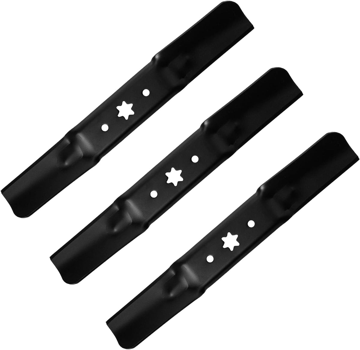 (3 Pack) Replacement Lawn Mower Medium Lift Blades for Cub Cadet Troy-Bilt MTD 942-05056a 942-05056 742-05056a, Fits RZT-L54 XT1 XT2 for 54” Deck Mower