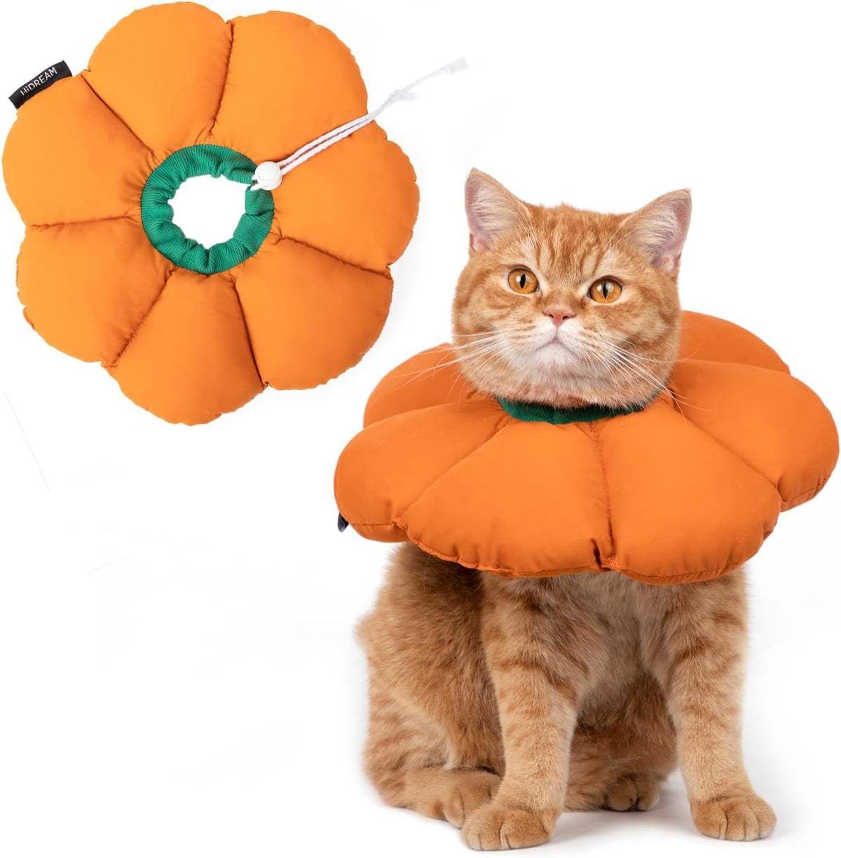 Cat Cone Collar,Cute Waterproof Recovery Collar,Anti-Bite Lick Wound Healing Safety Elizabethan e Collar for