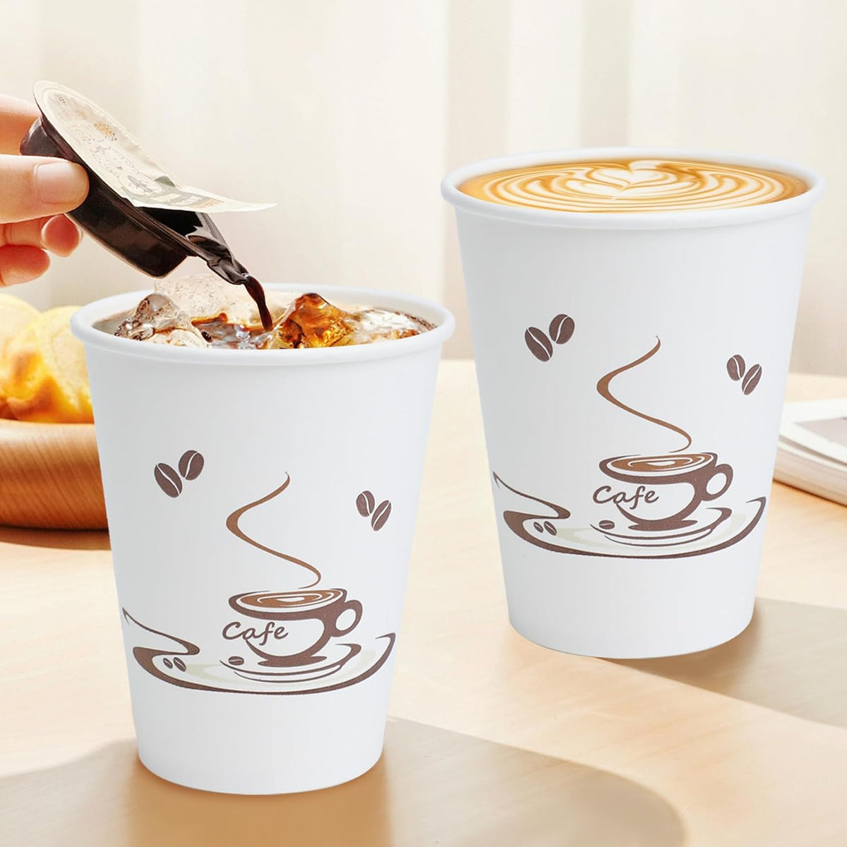 240 Pack 12 oz Coffee Cups, Disposable Paper Cups