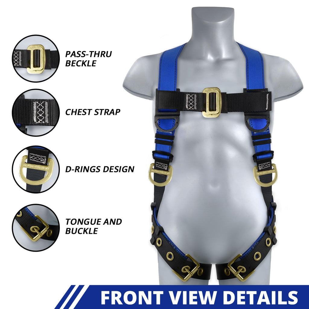 TRSMIMA Safety Harness Fall Protection - Men Construction Roofing Work