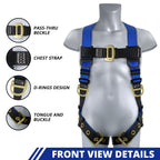 TRSMIMA Safety Harness Fall Protection - Men Construction Roofing Work