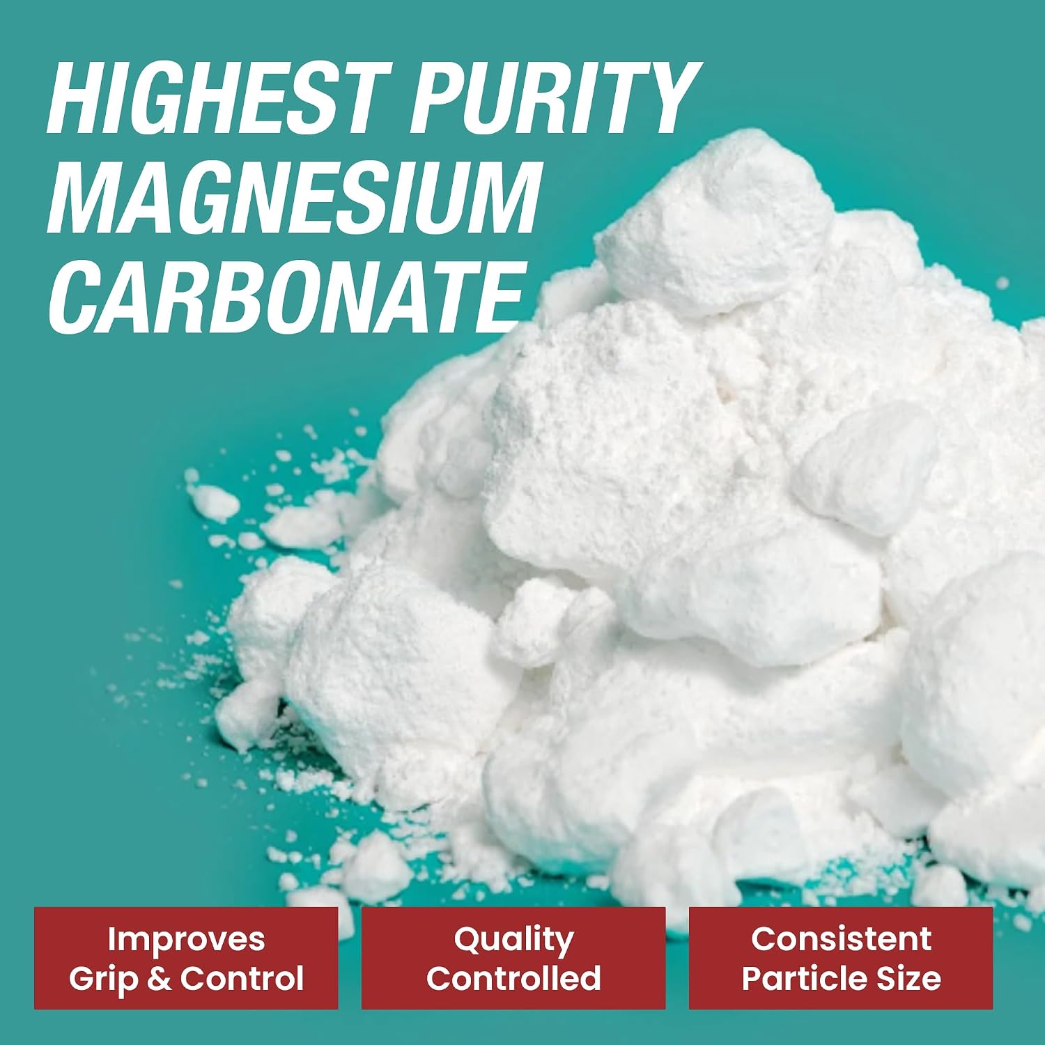 Loose Gym Chalk, Climbing Chalk for Lifting, Gymnastics, 200g | 100% Magnesium Carbonate, 60/40 Chunk & Powder Blend