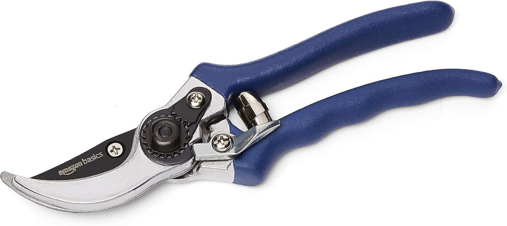 Professional Bypass Pruning Shears, Garden Clippers, 8-inch Steel Hand Pruners, Rust Resistant with Ergonomic
