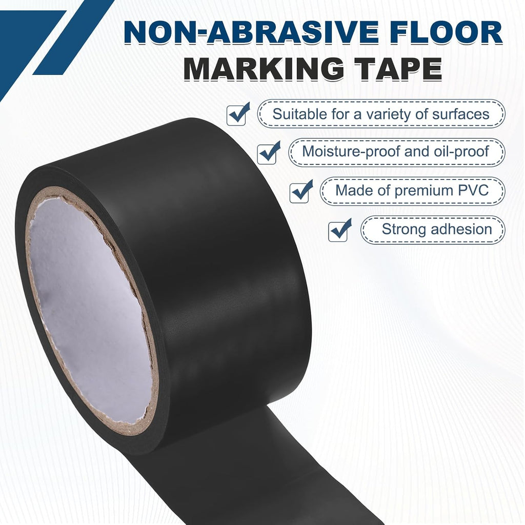 Vinyl Floor Tape 2" x 54 ft Non-Abrasive Floor Marking Tape