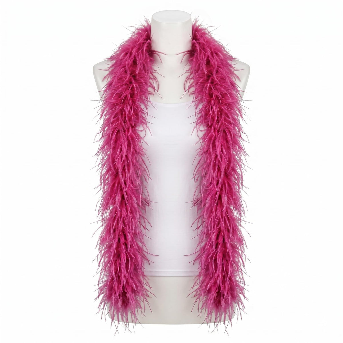 5 ply Hot Pink Ostrich Feather Boas.
