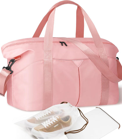 Duffle Bag for Travel, Carry-on Travel Bag with Trolley Sleeve, Sport Gym Bag for Women, Overnight Bag for Men