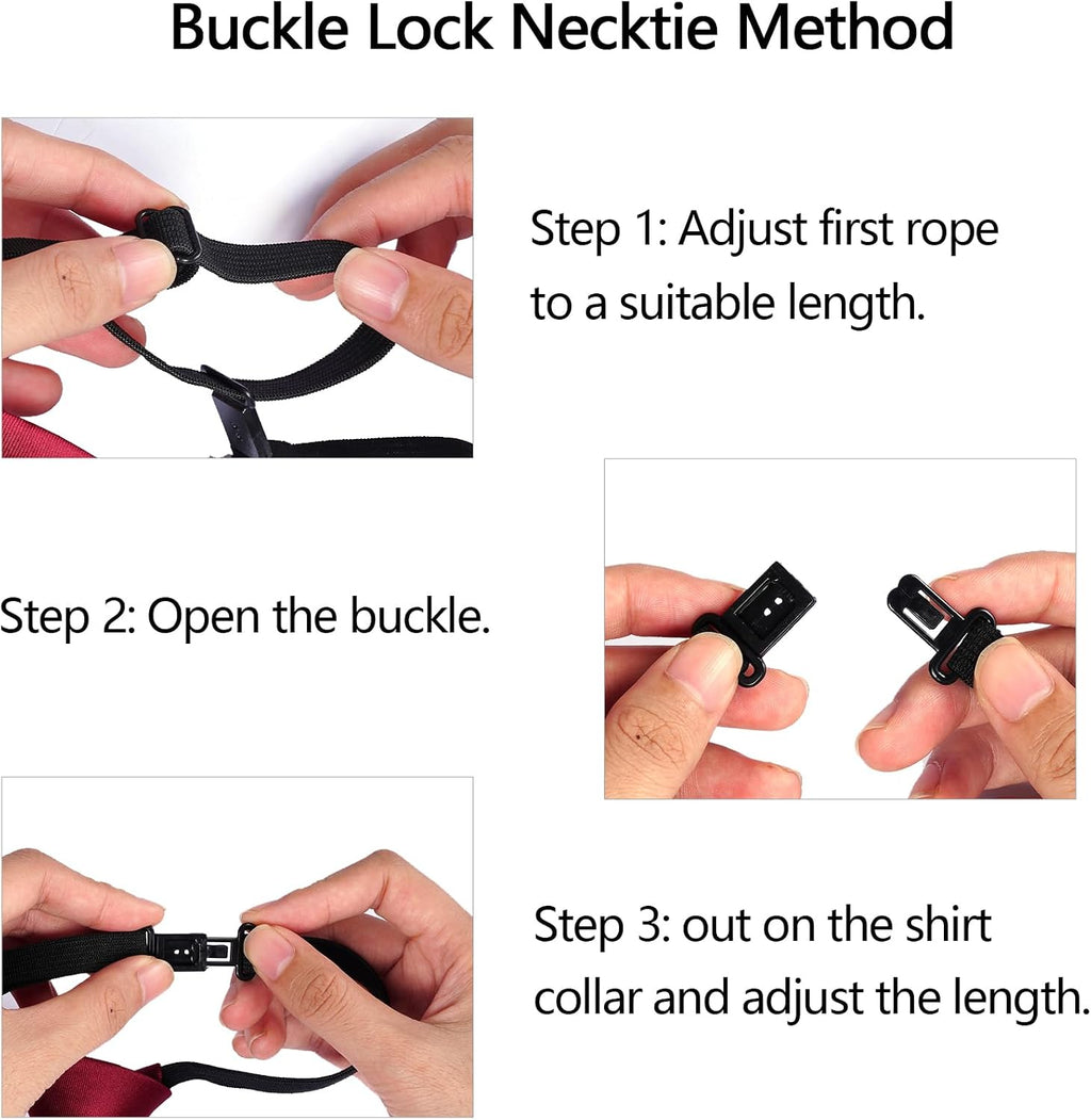 5pcs Boy's Necktie Pre-tied Adjustable Neck Strap Tie for Wedding Graduation School Uniforms