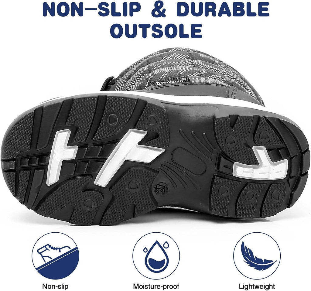 Kids Boys Girls Cold Weather Water Resistant Winter Snow Boots | Toddler/Little Kid/Big Kid