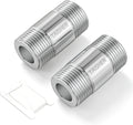 TAISHER 2Pcs Extra Thick Nipple Cast Pipe Fitting,3/4" NPT Male,2" Length