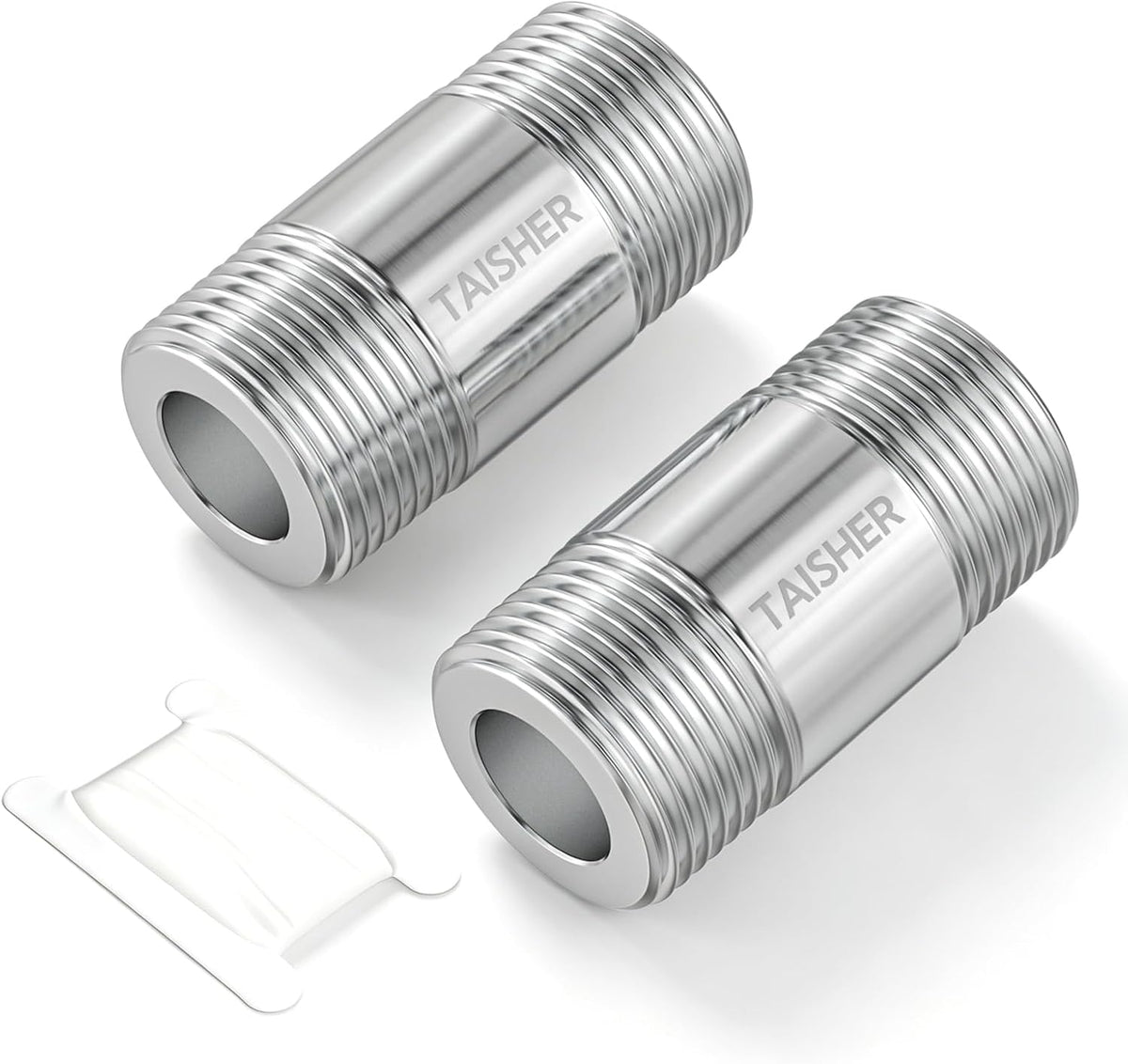 TAISHER 2Pcs Extra Thick Nipple Cast Pipe Fitting,3/4" NPT Male,2" Length