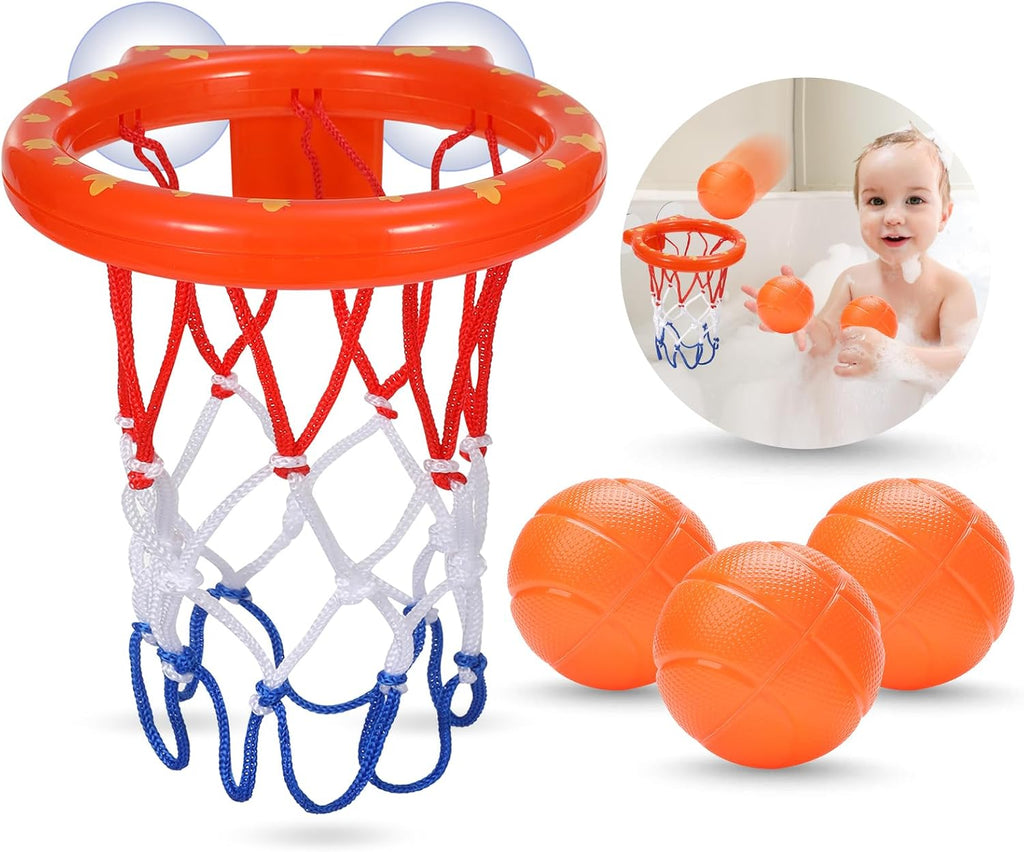 Bath Toys - Bathtub Basketball Hoop for Kids Toddlers - Bath Toys Shower Toys for Kids Ages 4-8,Suction Cup