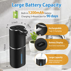 Automatic Foaming Soap Dispenser Digital Display, 6-Level Foam Adjustable