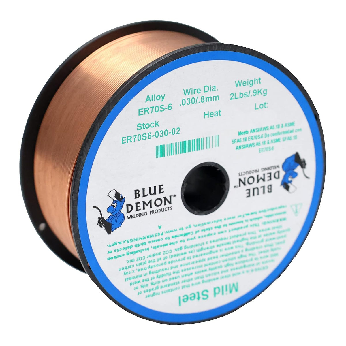 Blue Demon ER70S6 X .030 X 2 LB MIG Carbon Steel Welding Wire