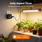 Mechanical Timer with 2 Grounded Outlets Indoor, 24-Hour