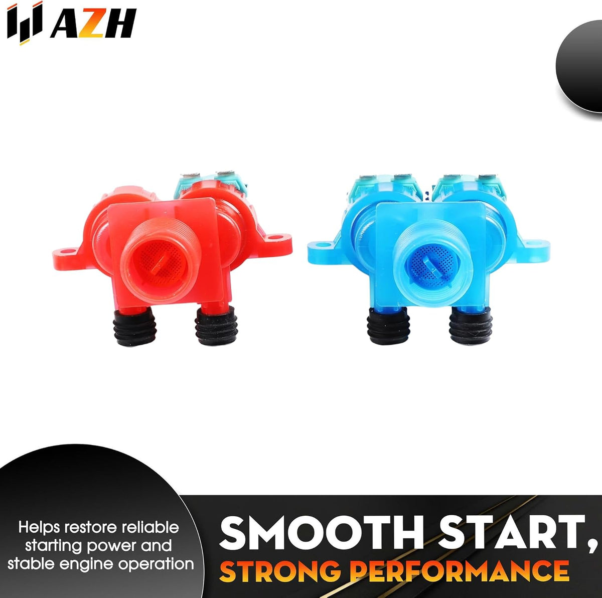 Hot & Cold Water Inlet Valve Replacement For Whirlpool WTW5550XW2 WTW5550XW3 WTW5600XW0 WTW5600XW1 WTW5600XW2 WTW5600XW3 WTW5610XW0 WTW5610XW1 WTW5610XW2 WTW5610XW3 WTW5640XW0 Washing Machine