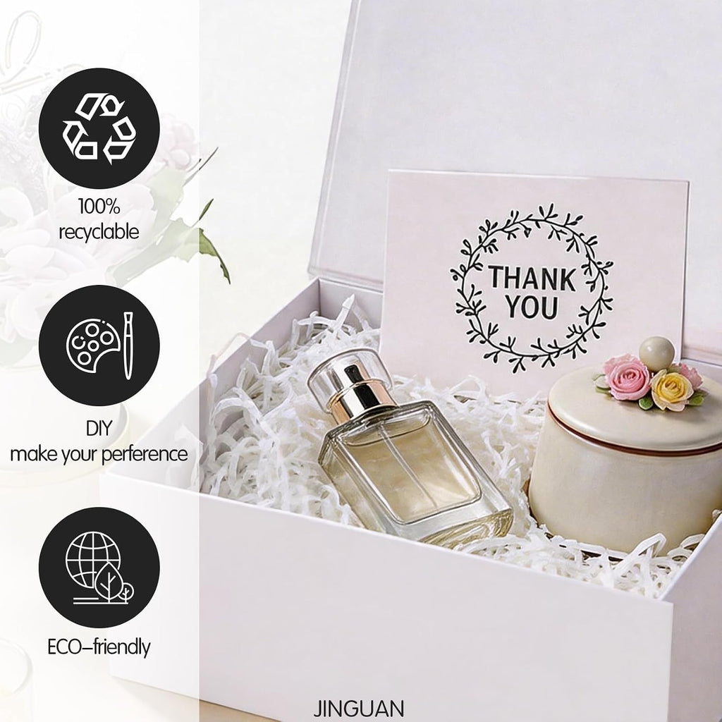 Magnetic Closure Gift Boxes with Lids for Presents White