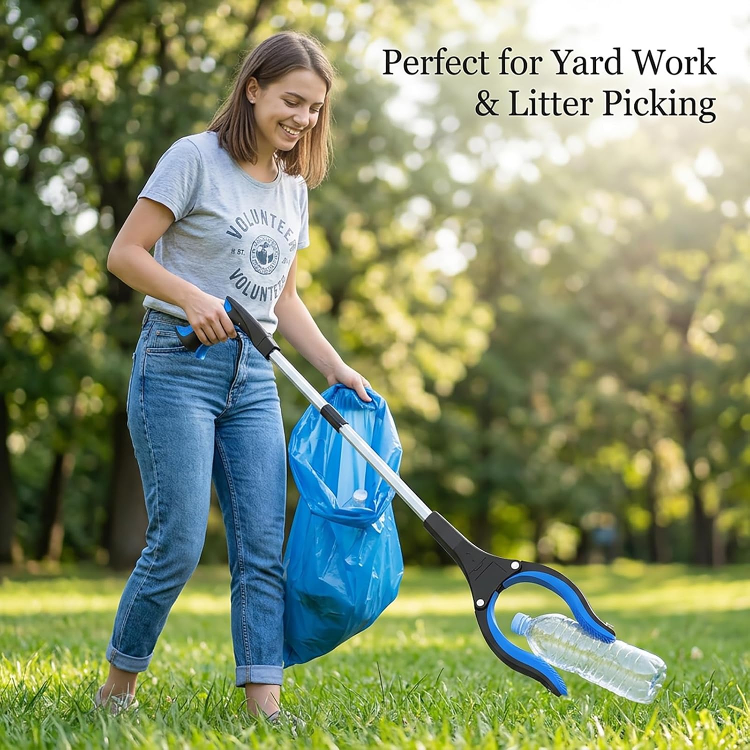 Grabber Reacher Tool - Foldable Gripper and Reaching Tool - Heavy Duty Pick Up Stick Grabbers for Seniors, Trash