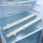 1 Pair Ice Tray Rail Replacement Kit Replace Left 7014649 and Right 7014661 Fit for Sub Zero Ice Makers Bucket Slides 532 561 632 632-2 642-3 661-2