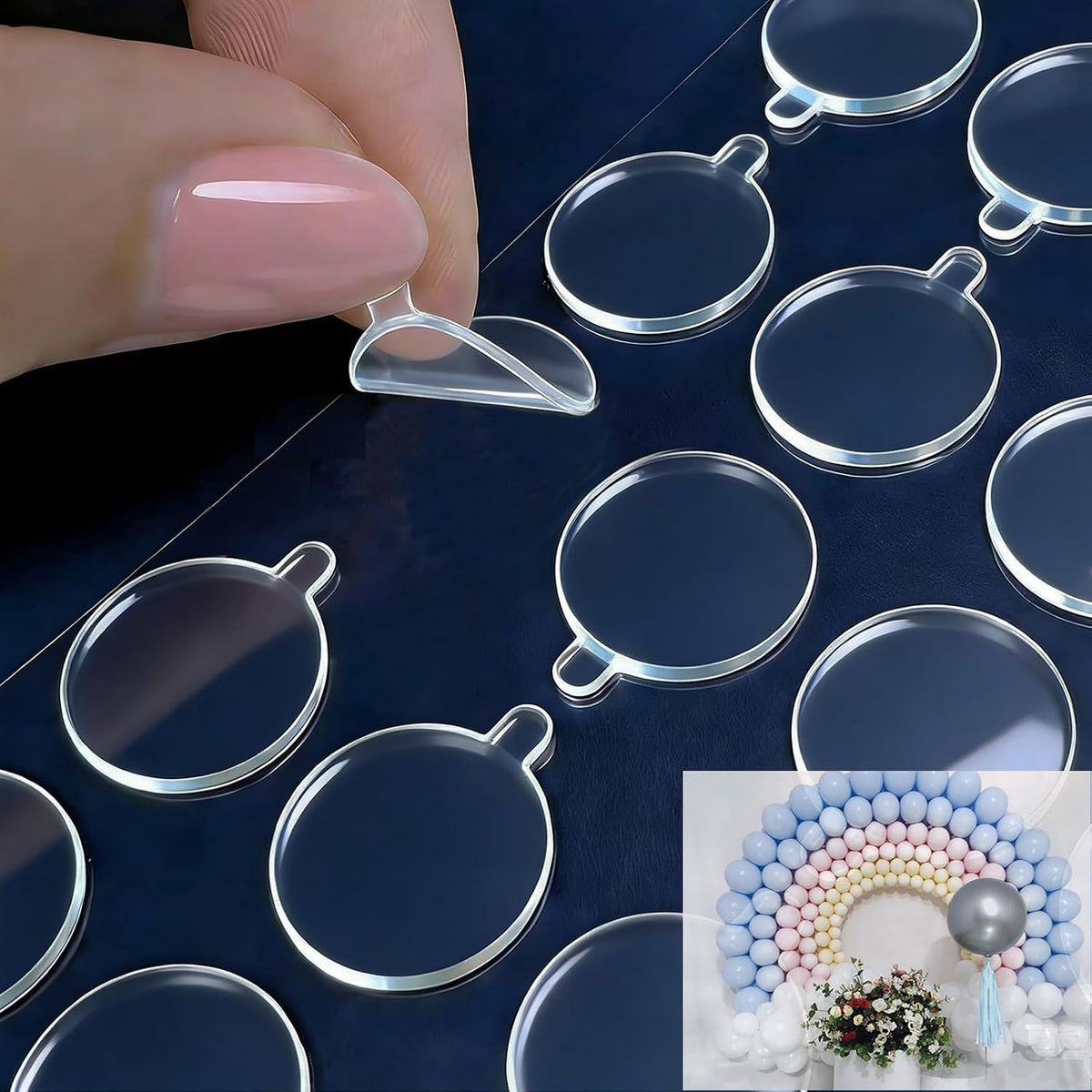 Double Sided Tape, Adhesive Dots (252Pcs, 0.79"), Sticky Tack, Poster Putty