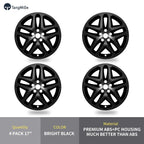 4 Pack 17 inch Wheel Skins Compatible with Ford Fusion 2013-2016