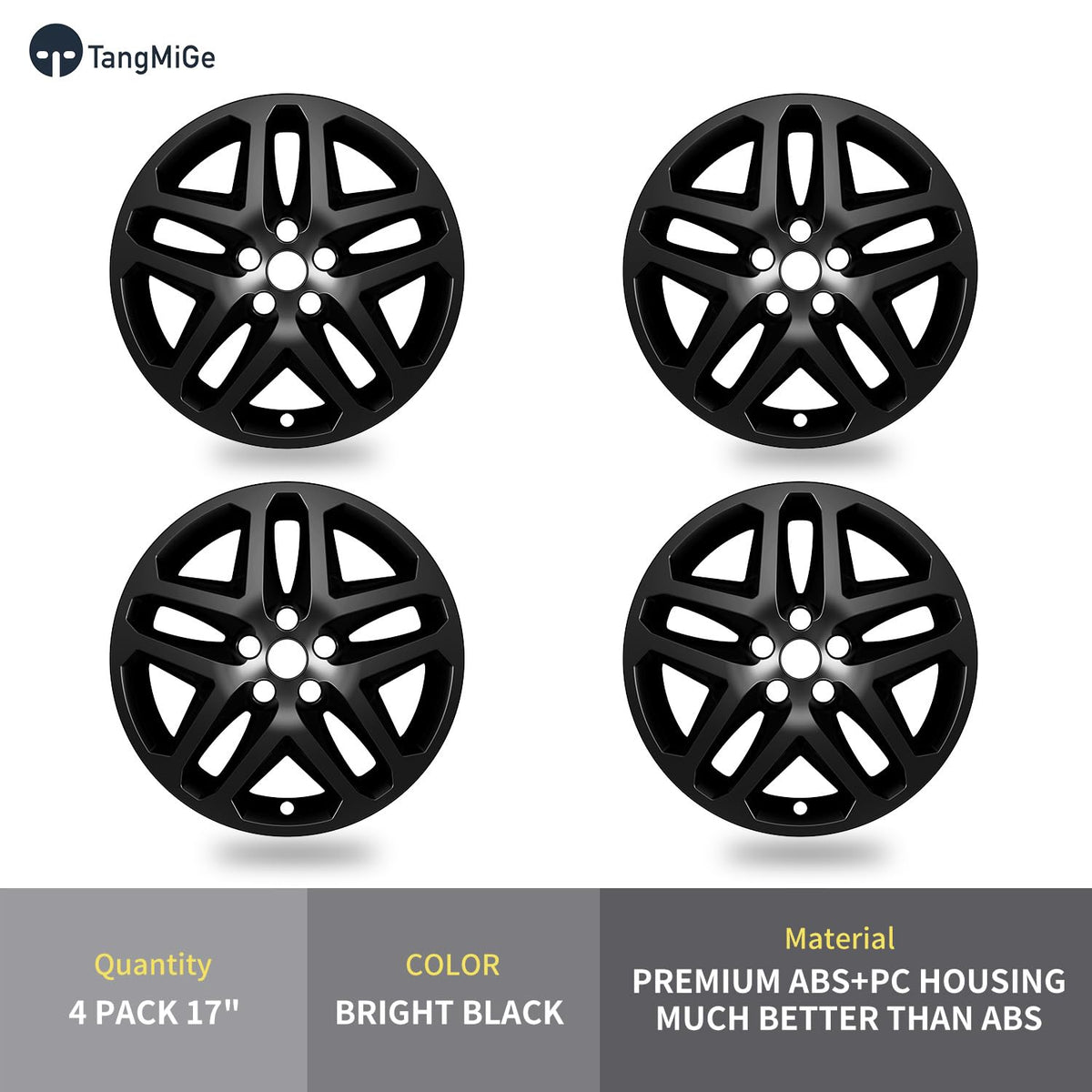 4 Pack 17 inch Wheel Skins Compatible with Ford Fusion 2013-2016