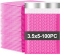 Small Bubble Mailers 3.5x5 100 Pack Waterproof Padded Envelopes Self Seal Small Packaging Shipping Bags for Small