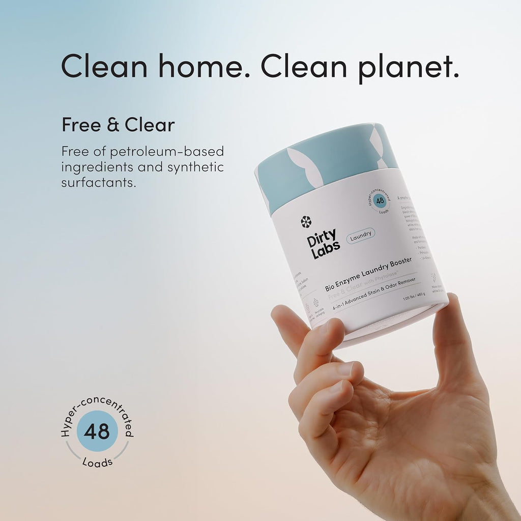 Bio Enzyme Laundry Booster | Scent Free | 48 Loads (1 lb)