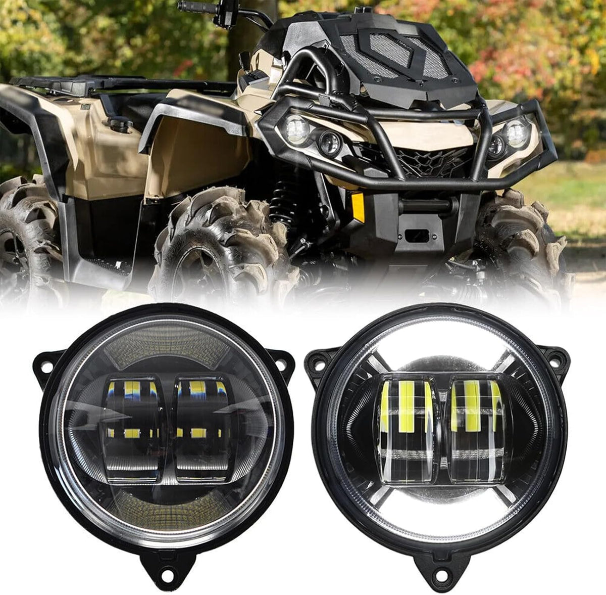 LED Headlights for Can-Am Outlander 500 650 800 850 1000 STD XT 2012-2022
