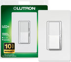 Lutron Diva LED+ Dimmer Switch & Wallplate, Paddle Dimmer, Single Pole/3way