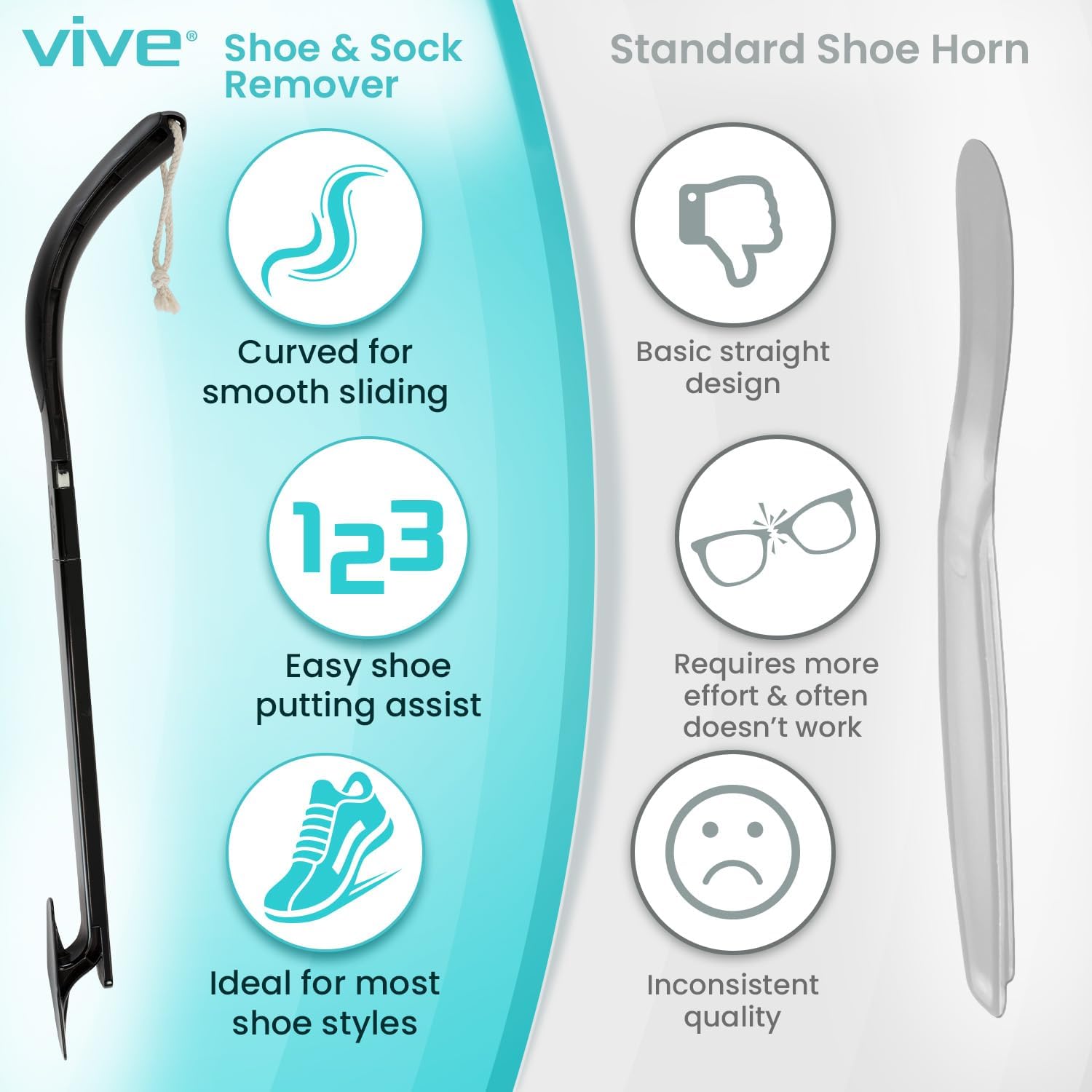 Sock Remover Device for Seniors - Sock Aid and Shoe Horn