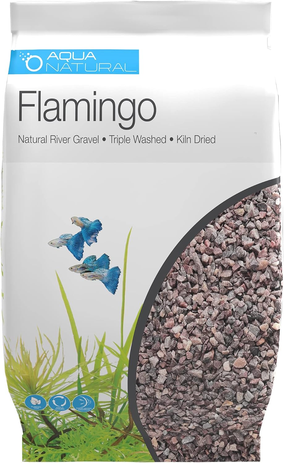 Aquarium Substrate, Flamingo Gravel, 10lb