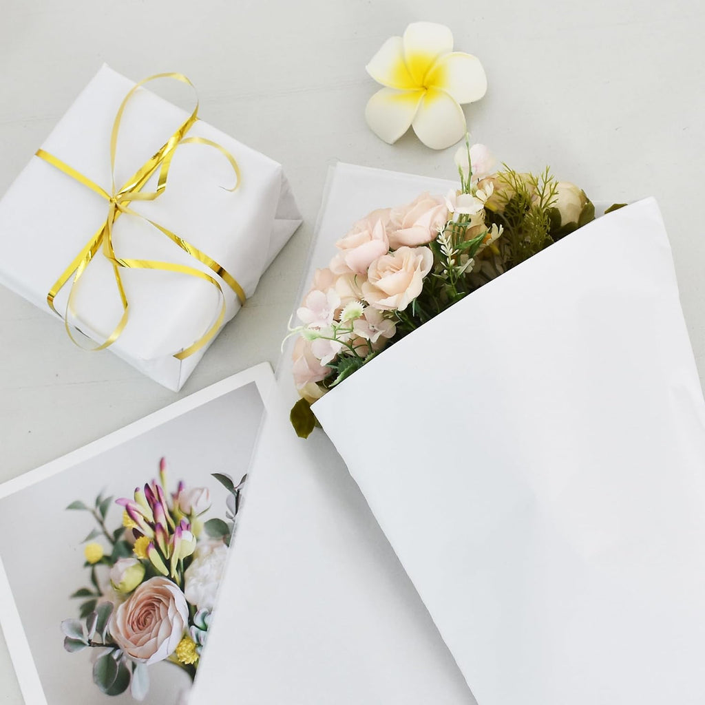 100 Sheets White Tissue Paper Bulk for Gift Wrapping and Gift Bags