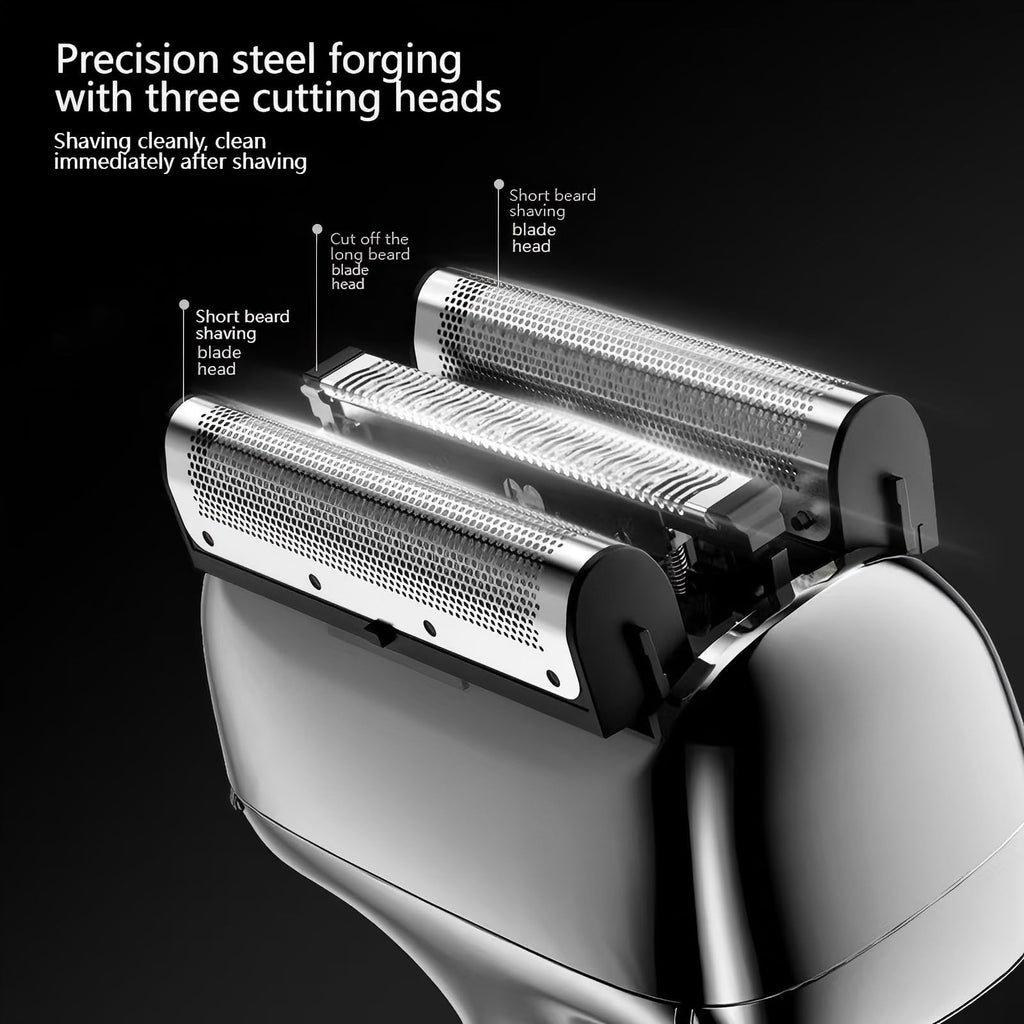 Magnetic Rotary Electric Shaver for Men with Digital Display
