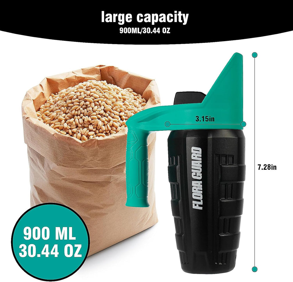 30 oz Hand Seed Spreader, Adjustable Lawn Seed Spreader | Multipurpose Handheld Fertilizer Spreader with Adjustable