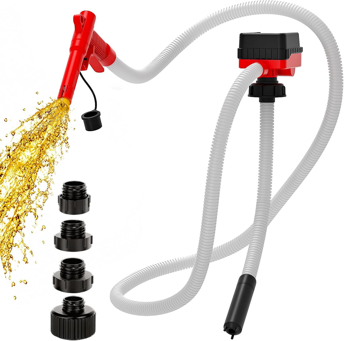 Fuel Transfer Pump for Milwaukee M18 Batteries, 4 GPM with Auto Shut-Off