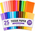 200 Sheets Multi-Colored Tissue Paper，14x20 Inch Tissue Paper